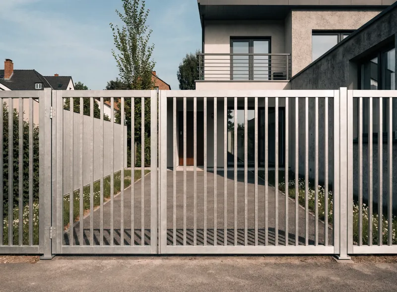 Aluminiumzaun mit Toranlage
