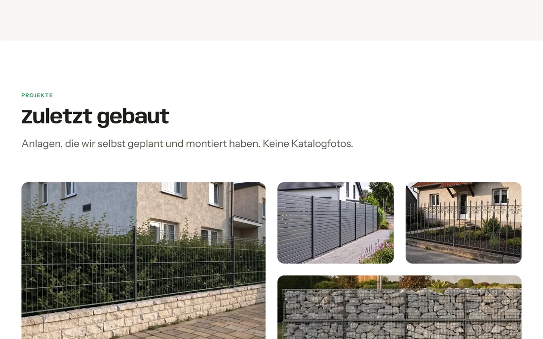 Musterseite: Projektgalerie